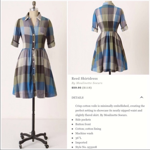 Moulinette Soeurs Reed Shirtdress - Picture 1 of 5
